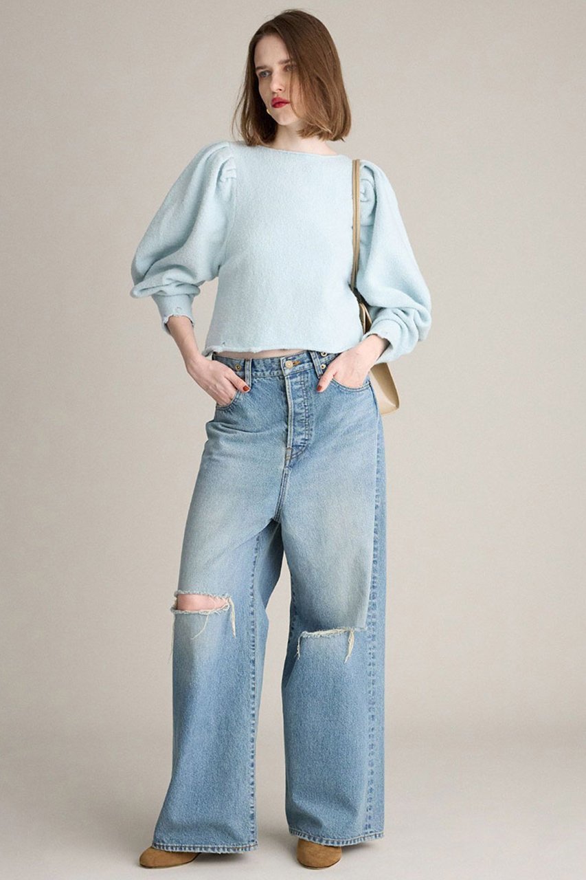 【ブリル/BRILL】のコットンパフプルオーバー 人気、トレンドファッション・服の通販 founy(ファニー) 　ファッション　Fashion　レディースファッション　Fashion for Women　トップス・カットソー　Cut & Sew Tops　シャツ・ブラウス・オフィスカジュアル　Elegant Blouses & Button-Ups　ロングTシャツ・Tシャツ　Longline T-Shirts & Tees　カジュアルプルオーバー・ニットトップス　Pullovers & Knit Tops / Casual Pullovers　カットソー・ベーシックTシャツ　Cut-and-Sewn Tops / Stretch Tees & Basics　イタリア　Italy　コンパクト　Compact, Small Size　ストレッチ　Stretch, Stretchy Fabric　スリーブ　Sleeve, Long Sleeve / Short Sleeve　ダメージ　Distressed, Destroyed　ロング　Long, Long-Length　冬　Winter / This Winter　新作・新入荷　New Arrivals / New In　秋　Autumn　other-5|ID: prp329100004664882 ipo3291000000033744552