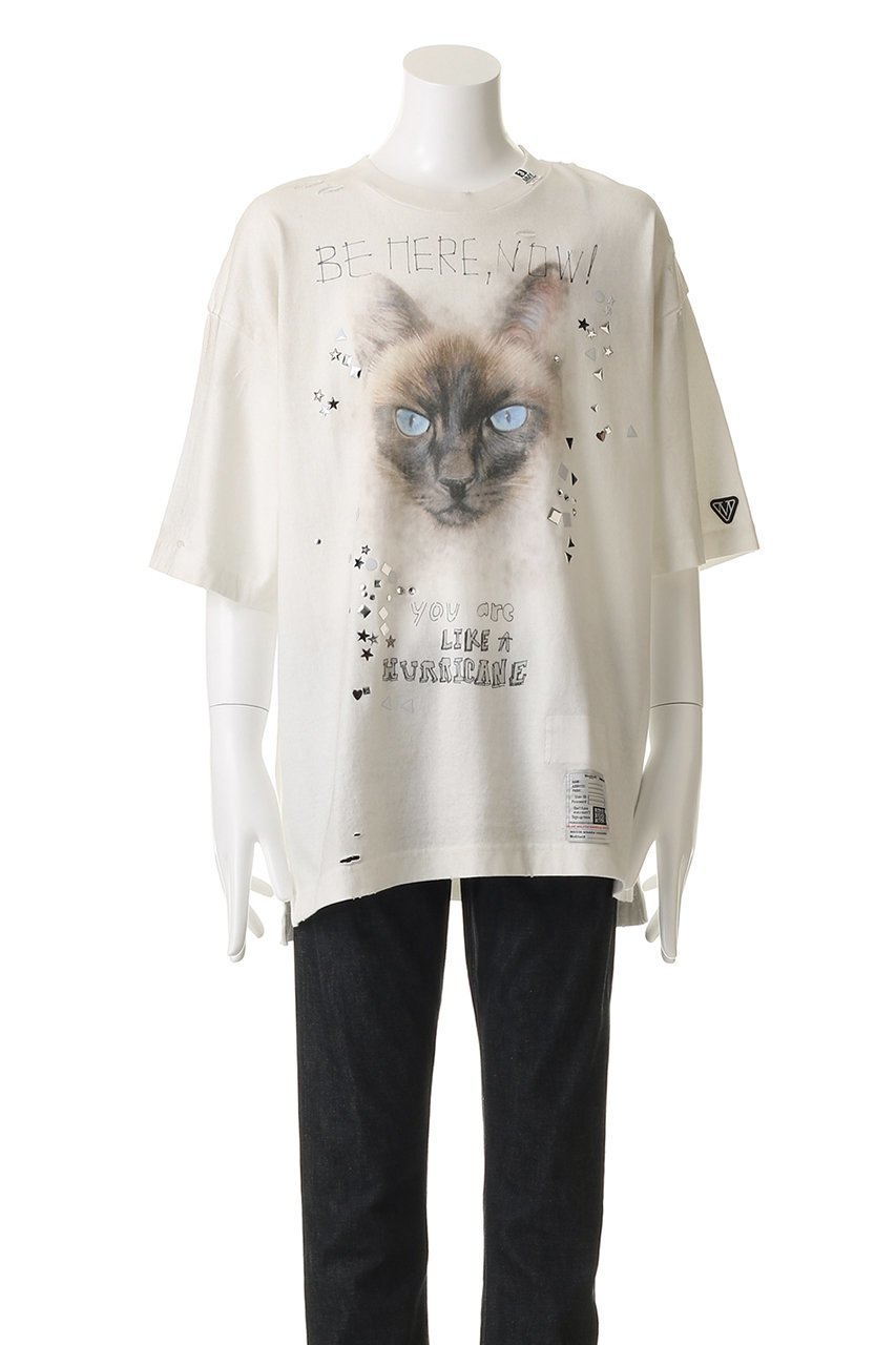 【メゾン ミハラヤスヒロ/Maison MIHARA YASUHIRO / MEN】の【MEN】EMBELLISHED DISTRESSED Tシャツ 人気、トレンドファッション・服の通販 founy(ファニー) 　ファッション　Fashion　メンズファッション　Fashion for Men　トップス・カットソー　Cut & Sew Tops　メンズシャツ　Shirts　ショート　Short, Short Length　ストーン　Stone, Gem-Like　スリーブ　Sleeve, Long Sleeve / Short Sleeve　ダメージ　Distressed, Destroyed　リラックス　Relax, Relaxed Fit　エレガント 上品　Elegant　新作・新入荷　New Arrivals / New In　other-2|ID: prp329100004664886 ipo3291000000033744574