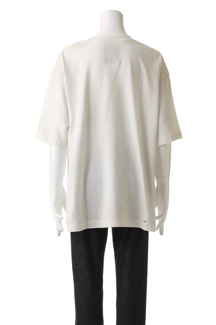 【メゾン ミハラヤスヒロ/Maison MIHARA YASUHIRO / MEN】の【MEN】EMBELLISHED DISTRESSED Tシャツ 人気、トレンドファッション・服の通販 founy(ファニー) 　ファッション　Fashion　メンズファッション　Fashion for Men　トップス・カットソー　Cut & Sew Tops　メンズシャツ　Shirts　ショート　Short, Short Length　ストーン　Stone, Gem-Like　スリーブ　Sleeve, Long Sleeve / Short Sleeve　ダメージ　Distressed, Destroyed　リラックス　Relax, Relaxed Fit　エレガント 上品　Elegant　新作・新入荷　New Arrivals / New In　other-4|ID: prp329100004664886 ipo3291000000033744577