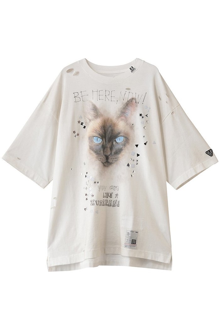 【メゾン ミハラヤスヒロ/Maison MIHARA YASUHIRO / MEN】の【MEN】EMBELLISHED DISTRESSED Tシャツ インテリア・キッズ・メンズ・レディースファッション・服の通販 founy(ファニー) https://founy.com/ ファッション Fashion メンズファッション Fashion for Men トップス・カットソー Cut & Sew Tops メンズシャツ Shirts ショート Short, Short Length ストーン Stone, Gem-Like スリーブ Sleeve, Long Sleeve / Short Sleeve ダメージ Distressed, Destroyed リラックス Relax, Relaxed Fit エレガント 上品 Elegant |ID: prp329100004664886 ipo3291000000036128345