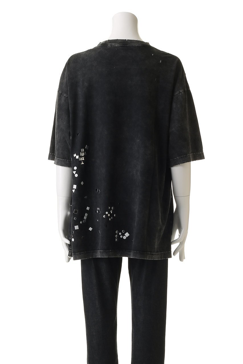 【メゾン ミハラヤスヒロ/Maison MIHARA YASUHIRO / MEN】の【MEN】EMBELLISHED BLEACHED Tシャツ 人気、トレンドファッション・服の通販 founy(ファニー) 　ファッション　Fashion　メンズファッション　Fashion for Men　トップス・カットソー　Cut & Sew Tops　メンズシャツ　Shirts　ショート　Short, Short Length　シンプル　Simple, Minimal　スリーブ　Sleeve, Long Sleeve / Short Sleeve　ダメージ　Distressed, Destroyed　ブリーチ　Bleach, Washed Finish　新作・新入荷　New Arrivals / New In　other-4|ID: prp329100004664888 ipo3291000000033744587