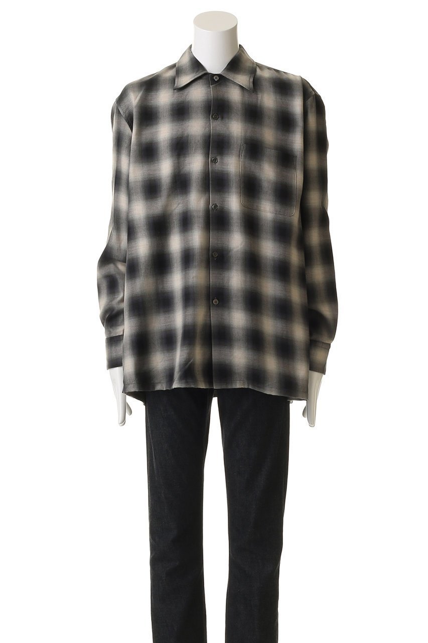 【セブン バイ セブン/SEVEN BY SEVEN / MEN】の【MEN】OMBRE CHECK ルーズ シャツ 人気、トレンドファッション・服の通販 founy(ファニー) 　ファッション　Fashion　メンズファッション　Fashion for Men　スリーブ　Sleeve, Long Sleeve / Short Sleeve　ルーズ　Loose, Oversized　ロング　Long, Long-Length　新作・新入荷　New Arrivals / New In　羽織　Haori, Light Jacket　other-2|ID: prp329100004664893 ipo3291000000033744634