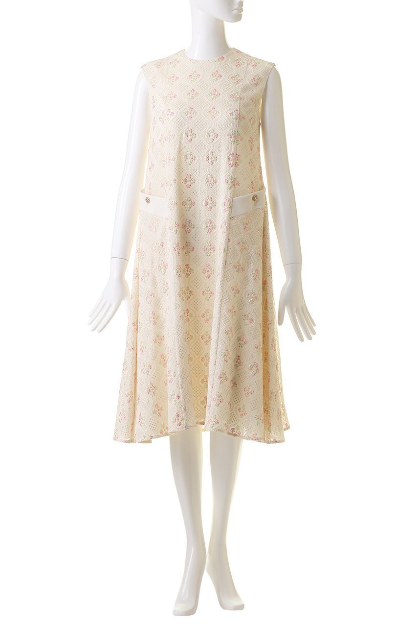 【エムダブリュー/MW】の刺しゅう フレアー ドレス 人気、トレンドファッション・服の通販 founy(ファニー) 　ファッション　Fashion　レディースファッション　Fashion for Women　ワンピース　Dresses　フォーマル・パーティードレス・結婚式用ドレス　Elegant & Casual Dresses　チュニック　Tunic Tops & Dresses　インド　Indian Textile　ジャケット　Jacket, Outerwear　チュニック　Tunic, Long Top　ドレス　Dress, One-Piece　ノースリーブ　Sleeveless, No-Sleeve　ポケット　Pocket, Pocket Detail　other-2|ID: prp329100004664919 ipo3291000000033745052