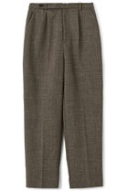 【エストラータ/STRATA】のナローベルトタックテーパードパンツ ブラウンミックス|ID: prp329100004669590 ipo3291000000033762265