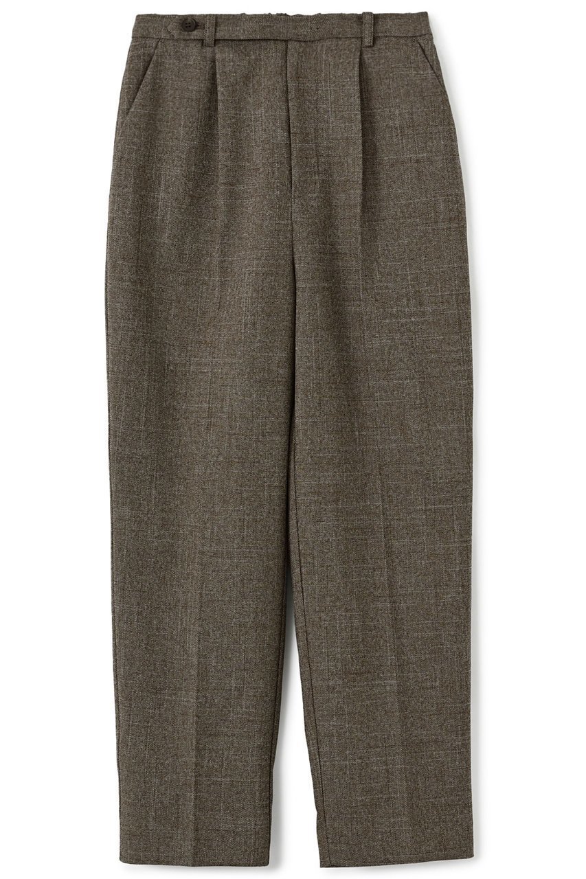 【エストラータ/STRATA】のナローベルトタックテーパードパンツ インテリア・キッズ・メンズ・レディースファッション・服の通販 founy(ファニー) 　ファッション　Fashion　レディースファッション　Fashion for Women　パンツ　Pants & Trousers　ベルト&ウエストマーク　Belts & Waist Accessories　ジャケット　Jacket, Outerwear　セットアップ　Set-Up, Coordinated Outfit　ツイード／ツィード　Choker, Choker Necklace　ロング　Long, Long-Length　ビジネス 仕事 通勤　Business / Work / Commuting　ブラウンミックス|ID: prp329100004669590 ipo3291000000033762265