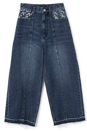【エストラータ/STRATA】のエンブロイダリーカーブデニム 人気、トレンドファッション・服の通販 founy(ファニー) ファッション Fashion レディースファッション Fashion for Women パンツ Pants & Trousers デニムパンツ・ジーンズ・美脚デニム Denim Jeans & Pants インディゴ Indigo Denim シンプル Simple, Minimal ジャケット Jacket, Outerwear センター Center, Center Line デニム Denim, Jeans Material トレンド Trend, Trending Now マニッシュ Mannish, Boyish 再入荷 Restock / Back in Stock |ID:prp329100004669592