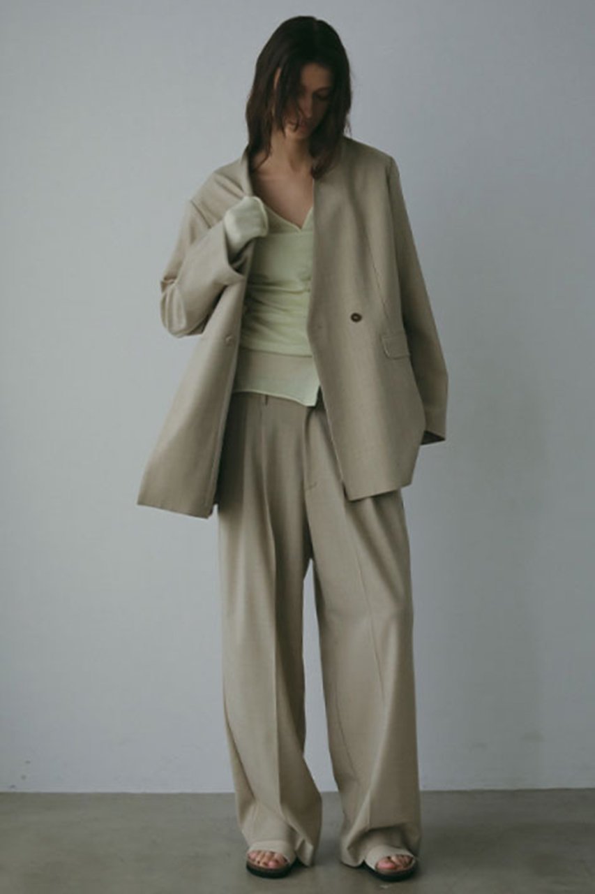 【エトレトウキョウ/ETRE TOKYO】のサイロスパンタックワイドパンツ 人気、トレンドファッション・服の通販 founy(ファニー) ファッション Fashion レディースファッション Fashion for Women パンツ Pants & Trousers おすすめ Recommended / Our Picks シンプル Simple, Minimal ジャケット Jacket, Outerwear ストライプ Stripe, Striped Pattern ストレート Straight, Straight Cut セットアップ Set-Up, Coordinated Outfit センター Center, Center Line チェック Check, Plaid, Tartan ワイド Wide, Wide Fit エレガント 上品 Elegant 無地 Plain, Solid Color 秋 Autumn other-4|ID: prp329100004669593 ipo3291000000034853911