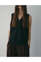 【エトレトウキョウ/ETRE TOKYO】のVネックスリーブレスニットプルオーバー ネイビー|ID:prp329100004669594