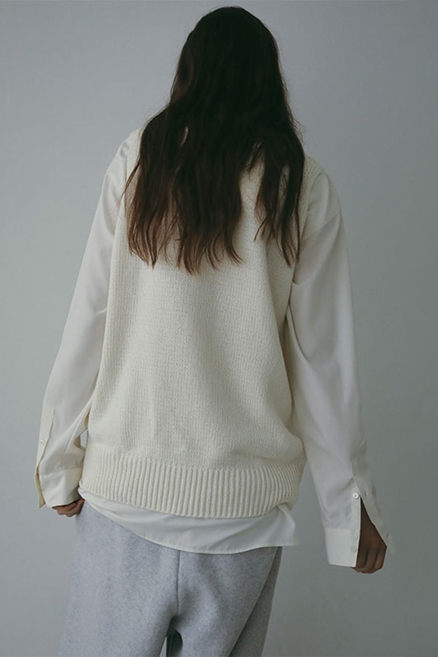 【エトレトウキョウ/ETRE TOKYO】のVネックスリーブレスニットプルオーバー 人気、トレンドファッション・服の通販 founy(ファニー) 　ファッション　Fashion　レディースファッション　Fashion for Women　トップス・カットソー　Cut & Sew Tops　ニット　Knit Tops & Sweaters　カジュアルプルオーバー・ニットトップス　Pullovers & Knit Tops / Casual Pullovers　Vネックトップス　V-Neck Tops / V-Cut Neckline Shirts　カットソー　Cut and Sewn Top　ノースリーブ　Sleeveless, No-Sleeve　バランス　Balance, Style Balance　リラックス　Relax, Relaxed Fit　other-4|ID: prp329100004669594 ipo3291000000035174984