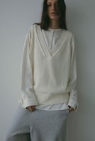 【エトレトウキョウ/ETRE TOKYO】のVネックスリーブレスニットプルオーバー 人気、トレンドファッション・服の通販 founy(ファニー) ファッション Fashion レディースファッション Fashion for Women トップス・カットソー Cut & Sew Tops ニット Knit Tops & Sweaters カジュアルプルオーバー・ニットトップス Pullovers & Knit Tops / Casual Pullovers Vネックトップス V-Neck Tops / V-Cut Neckline Shirts カットソー Cut and Sewn Top ノースリーブ Sleeveless, No-Sleeve バランス Balance, Style Balance リラックス Relax, Relaxed Fit |ID:prp329100004669594