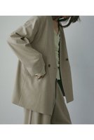【エトレトウキョウ/ETRE TOKYO】のサイロスパンノーカラーダブルブレストジャケット 人気、トレンドファッション・服の通販 founy(ファニー) ファッション Fashion レディースファッション Fashion for Women アウター Coat / Outerwear Collection レディースジャケット・軽アウター Jackets インナー Innerwear ジャケット Jacket, Outerwear スマート Smart, Elegant ダブル Double, Double-Breasted ハイネック High Neck, Mock Neck バランス Balance, Style Balance フォルム Silhouette, Form ボックス Boxy, Box Shape エレガント 上品 Elegant 新作・新入荷 New Arrivals / New In |ID:prp329100004669595