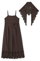 【エストラータ/STRATA】のエンブロイダリースカーフセットオールインワン 人気、トレンドファッション・服の通販 founy(ファニー) ファッション Fashion レディースファッション Fashion for Women パンツ Pants & Trousers インナー Innerwear シンプル Simple, Minimal スカラップ Scallop, Scalloped Edge スカーフ Scarf, Neckwear デニム Denim, Jeans Material トレンド Trend, Trending Now フェミニン Feminine, Girly リボン Ribbon, Bow ロング Long, Long-Length 新作・新入荷 New Arrivals / New In thumbnail ブラウン|ID: prp329100004669596 ipo3291000000033762310