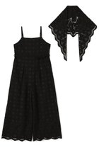 【エストラータ/STRATA】のエンブロイダリースカーフセットオールインワン 人気、トレンドファッション・服の通販 founy(ファニー) ファッション Fashion レディースファッション Fashion for Women パンツ Pants & Trousers インナー Innerwear シンプル Simple, Minimal スカラップ Scallop, Scalloped Edge スカーフ Scarf, Neckwear デニム Denim, Jeans Material トレンド Trend, Trending Now フェミニン Feminine, Girly リボン Ribbon, Bow ロング Long, Long-Length 新作・新入荷 New Arrivals / New In thumbnail ブラック|ID: prp329100004669596 ipo3291000000033762311