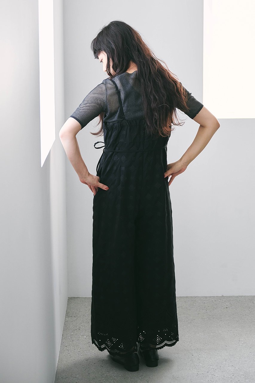 【エストラータ/STRATA】のエンブロイダリースカーフセットオールインワン 人気、トレンドファッション・服の通販 founy(ファニー) 　ファッション　Fashion　レディースファッション　Fashion for Women　パンツ　Pants & Trousers　インナー　Innerwear　シンプル　Simple, Minimal　スカラップ　Scallop, Scalloped Edge　スカーフ　Scarf, Neckwear　デニム　Denim, Jeans Material　トレンド　Trend, Trending Now　フェミニン　Feminine, Girly　リボン　Ribbon, Bow　ロング　Long, Long-Length　新作・新入荷　New Arrivals / New In　other-4|ID: prp329100004669596 ipo3291000000033762314
