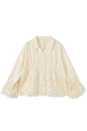 【エストラータ/STRATA】 エンブロイダリーリボンスリーブブラウス人気、トレンドファッション・服の通販 founy(ファニー) ファッション Fashion レディースファッション Fashion for Women トップス・カットソー Cut & Sew Tops シャツ・ブラウス・オフィスカジュアル Elegant Blouses & Button-Ups おすすめ Recommended / Our Picks インナー Innerwear ジャケット Jacket, Outerwear スウェット / スエット Sweatshirt, Sweatwear スカラップ Scallop, Scalloped Edge スリーブ Sleeve, Long Sleeve / Short Sleeve デニム Denim, Jeans Material バランス Balance, Style Balance ロング Long, Long-Length 新作・新入荷 New Arrivals / New In |ID:prp329100004669597