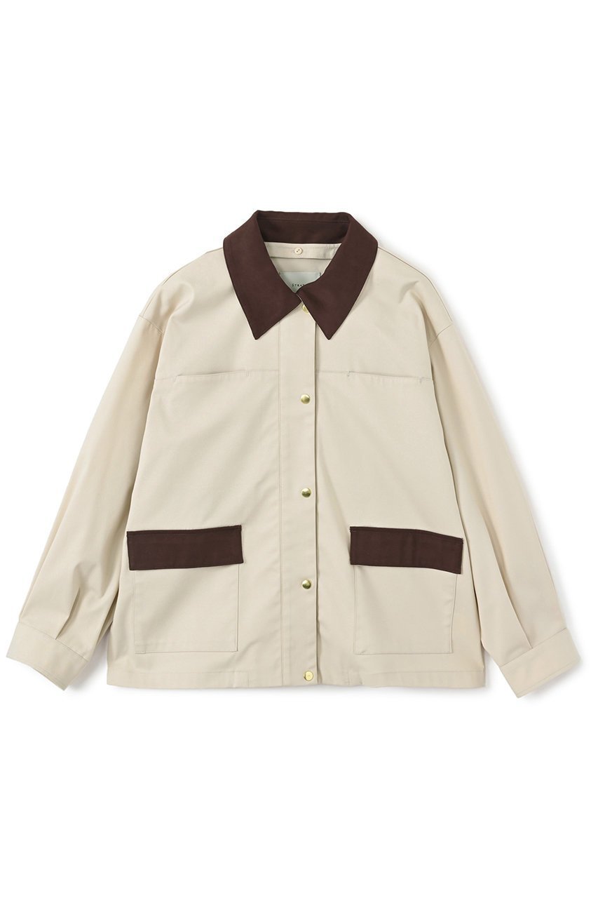 【エストラータ/STRATA】の2wayカラーハンティングジャケット インテリア・キッズ・メンズ・レディースファッション・服の通販 founy(ファニー) 　ファッション　Fashion　レディースファッション　Fashion for Women　アウター　Coat / Outerwear Collection　レディースジャケット・軽アウター　Jackets　ジャケット　Jacket, Outerwear　ツイル　Twist, Twisted Detail　デニム　Denim, Jeans Material　トレンド　Trend, Trending Now　バランス　Balance, Style Balance　フラップ　Flap, Flap Pocket　ポケット　Pocket, Pocket Detail　新作・新入荷　New Arrivals / New In　ライトベージュ|ID: prp329100004669600 ipo3291000000033762337