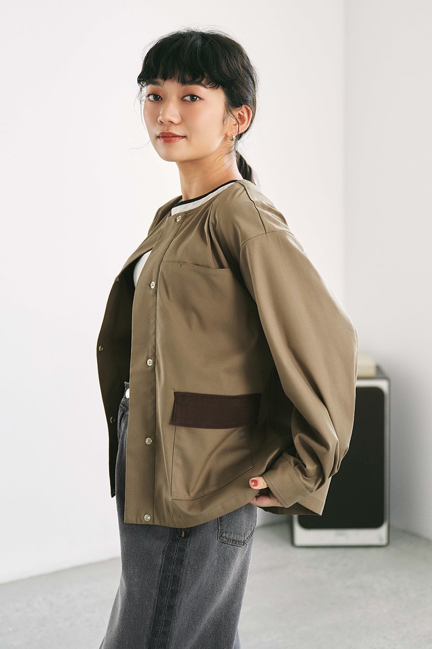 【エストラータ/STRATA】の2wayカラーハンティングジャケット 人気、トレンドファッション・服の通販 founy(ファニー) 　ファッション　Fashion　レディースファッション　Fashion for Women　アウター　Coat / Outerwear Collection　レディースジャケット・軽アウター　Jackets　ジャケット　Jacket, Outerwear　ツイル　Twist, Twisted Detail　デニム　Denim, Jeans Material　トレンド　Trend, Trending Now　バランス　Balance, Style Balance　フラップ　Flap, Flap Pocket　ポケット　Pocket, Pocket Detail　other-3|ID: prp329100004669600 ipo3291000000035863682