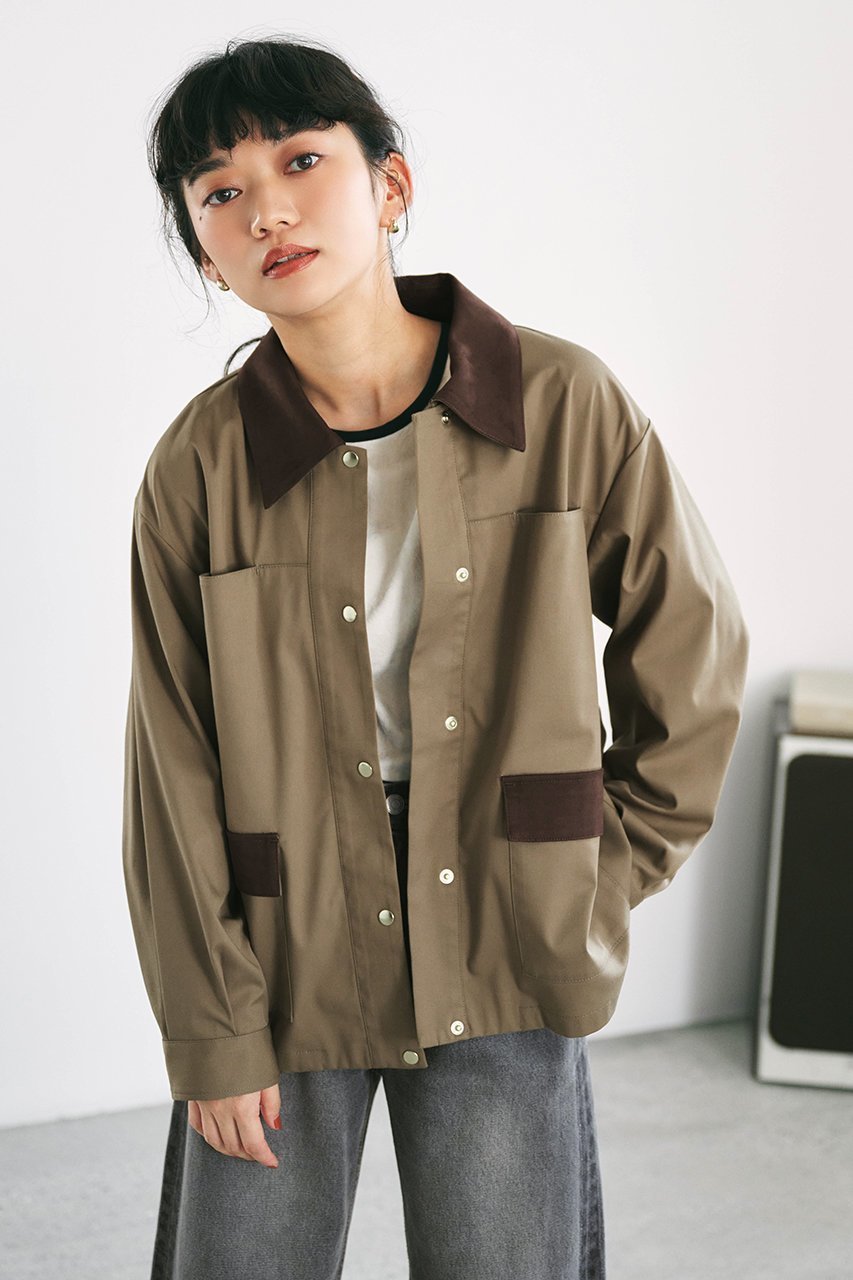 【エストラータ/STRATA】の2wayカラーハンティングジャケット 人気、トレンドファッション・服の通販 founy(ファニー) 　ファッション　Fashion　レディースファッション　Fashion for Women　アウター　Coat / Outerwear Collection　レディースジャケット・軽アウター　Jackets　ジャケット　Jacket, Outerwear　ツイル　Twist, Twisted Detail　デニム　Denim, Jeans Material　トレンド　Trend, Trending Now　バランス　Balance, Style Balance　フラップ　Flap, Flap Pocket　ポケット　Pocket, Pocket Detail　other-5|ID: prp329100004669600 ipo3291000000035863684