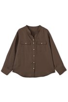 【エストラータ/STRATA】のブライトツイルダブルポケットシャツ 人気、トレンドファッション・服の通販 founy(ファニー) ファッション Fashion レディースファッション Fashion for Women トップス・カットソー Cut & Sew Tops シャツ・ブラウス・オフィスカジュアル Elegant Blouses & Button-Ups おすすめ Recommended / Our Picks スキッパー Skipper, Open Collar スリーブ Sleeve, Long Sleeve / Short Sleeve ツイル Twist, Twisted Detail トレンド Trend, Trending Now フロント Front, Front Design ベーシック Basic, Essential ボトム Bottoms, Lower Wear ポケット Pocket, Pocket Detail ロング Long, Long-Length エレガント 上品 Elegant thumbnail ブラウン|ID: prp329100004669604 ipo3291000000033762371