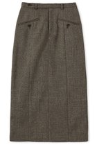 【エストラータ/STRATA】のナローベルトポケットデザインスカート ブラウンミックス|ID: prp329100004669605 ipo3291000000035863687