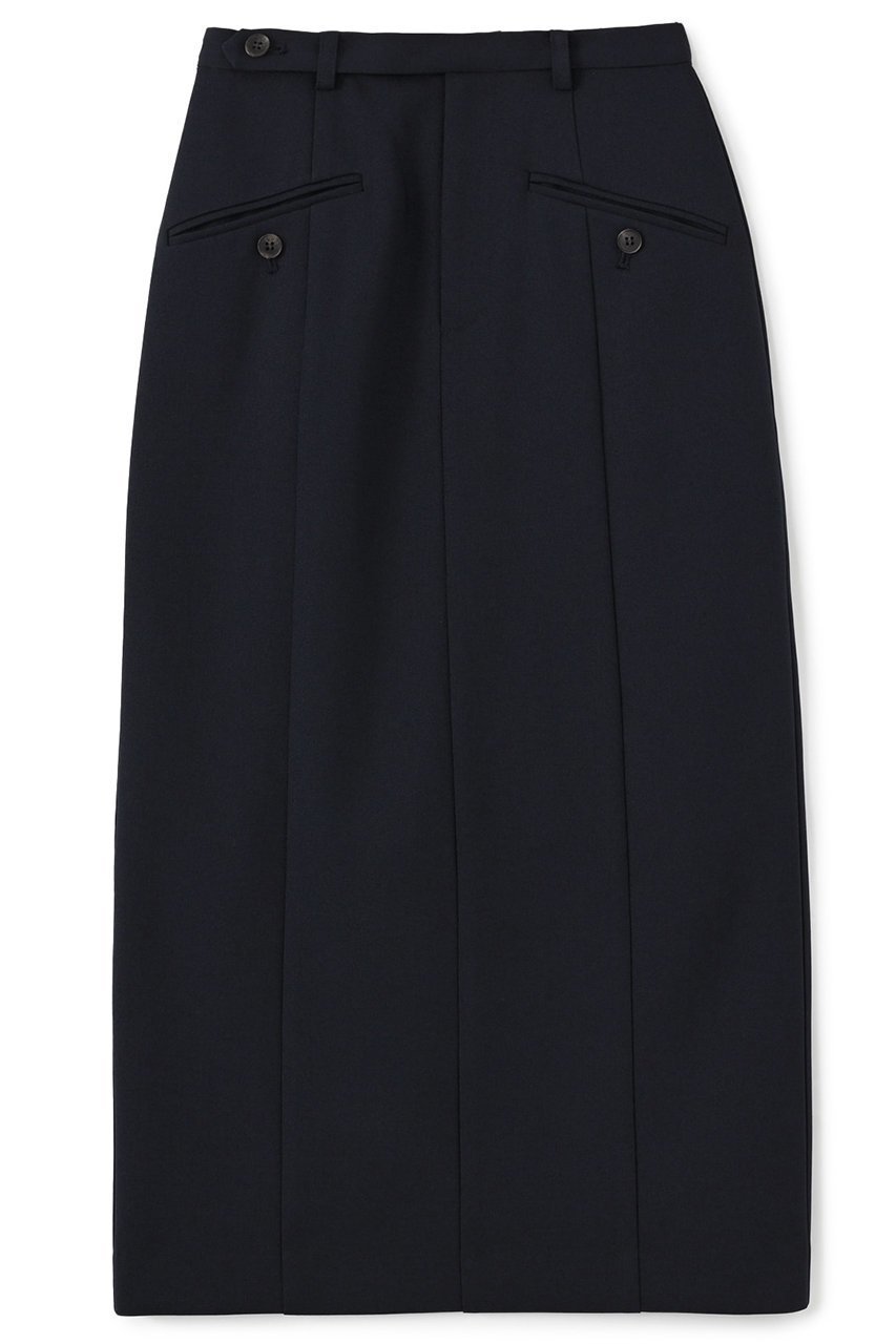 【エストラータ/STRATA】のナローベルトポケットデザインスカート インテリア・キッズ・メンズ・レディースファッション・服の通販 founy(ファニー) 　ファッション　Fashion　レディースファッション　Fashion for Women　スカート　Skirts　ロングスカート　Long Skirts / Maxi & Midi Skirts　ベルト&ウエストマーク　Belts & Waist Accessories　コンパクト　Compact, Small Size　ジャケット　Jacket, Outerwear　セットアップ　Set-Up, Coordinated Outfit　ツイード／ツィード　Choker, Choker Necklace　フロント　Front, Front Design　ポケット　Pocket, Pocket Detail　マニッシュ　Mannish, Boyish　ロング　Long, Long-Length　ビジネス 仕事 通勤　Business / Work / Commuting　ネイビー|ID: prp329100004669605 ipo3291000000035863688