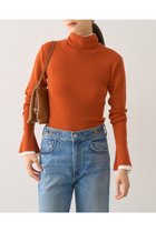 【デザイン ワークス/DESIGN WORKS】のウールバイカラーハイネックニット 人気、トレンドファッション・服の通販 founy(ファニー) ファッション Fashion レディースファッション Fashion for Women トップス・カットソー Cut & Sew Tops ニット Knit Tops & Sweaters カジュアルプルオーバー・ニットトップス Pullovers & Knit Tops / Casual Pullovers おすすめ Recommended / Our Picks なめらか Smooth, Silky Texture インナー Innerwear エレガント 上品 Elegant カフス Cuff Design コンパクト Compact, Small Size ジャケット Jacket, Outerwear フィット Fit, Slim Fit フレア Flare, Flared 新作・新入荷 New Arrivals / New In thumbnail ダークオレンジ|ID: prp329100004669608 ipo3291000000033762404
