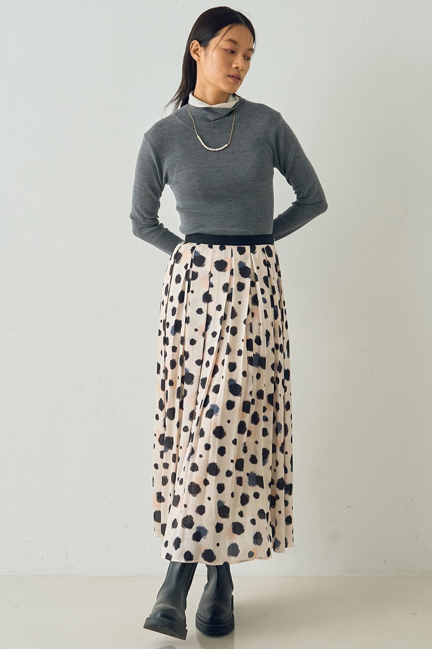 【デザイン ワークス/DESIGN WORKS】のウールバイカラーハイネックニット 人気、トレンドファッション・服の通販 founy(ファニー) 　ファッション　Fashion　レディースファッション　Fashion for Women　トップス・カットソー　Cut & Sew Tops　ニット　Knit Tops & Sweaters　カジュアルプルオーバー・ニットトップス　Pullovers & Knit Tops / Casual Pullovers　おすすめ　Recommended / Our Picks　なめらか　Smooth, Silky Texture　インナー　Innerwear　エレガント 上品　Elegant　カフス　Cuff Design　コンパクト　Compact, Small Size　ジャケット　Jacket, Outerwear　フィット　Fit, Slim Fit　フレア　Flare, Flared　other-4|ID: prp329100004669608 ipo3291000000036959862