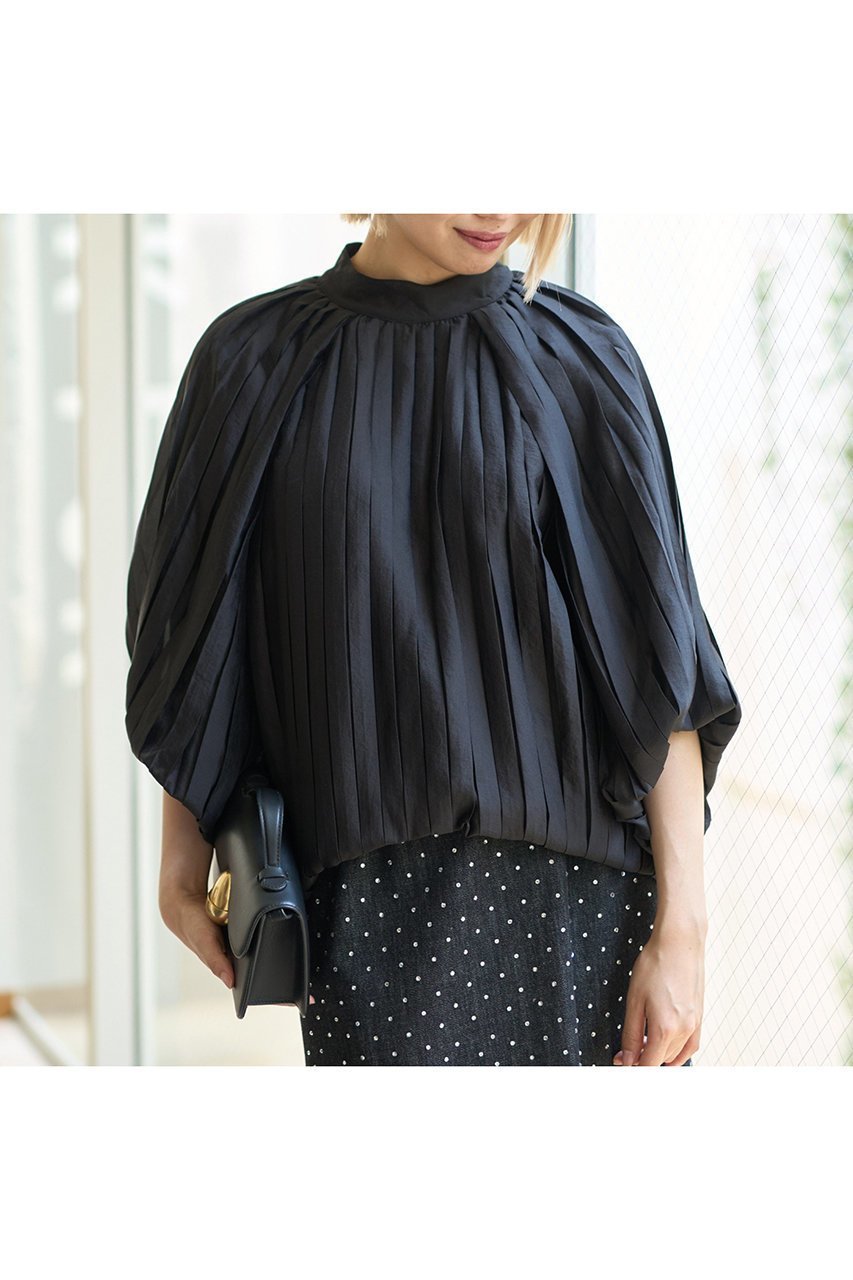 【デザイン ワークス/DESIGN WORKS】のプリーツ加工ボリュームブラウス 人気、トレンドファッション・服の通販 founy(ファニー) 　ファッション　Fashion　レディースファッション　Fashion for Women　トップス・カットソー　Cut & Sew Tops　シャツ・ブラウス・オフィスカジュアル　Elegant Blouses & Button-Ups　おすすめ　Recommended / Our Picks　エアリー　Airy Texture　キュプラ　Cupro, Eco Fabric　スラックス　Slacks, Dress Pants　スリーブ　Sleeve, Long Sleeve / Short Sleeve　ダウン　Down, Puffer　デニム　Denim, Jeans Material　プリーツ　Pleats, Pleated　リュクス　Luxury, Elegant, High-End, Chic　ロング　Long, Long-Length　新作・新入荷　New Arrivals / New In　other-6|ID: prp329100004669610 ipo3291000000033762427