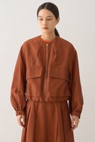 【デザイン ワークス/DESIGN WORKS】のノーカラービッグポケットツイルショートブルゾン 人気、トレンドファッション・服の通販 founy(ファニー) ファッション Fashion レディースファッション Fashion for Women アウター Coat / Outerwear Collection レディースジャケット・軽アウター Jackets ブルゾンジャケット・スポーティアウター Blouson Jackets コンパクト Compact, Small Size ショート Short, Short Length ジャケット Jacket, Outerwear トレンド Trend, Trending Now バランス Balance, Style Balance フロント Front, Front Design ブルゾン Blouson, Bomber Jacket ポケット Pocket, Pocket Detail ワイド Wide, Wide Fit |ID:prp329100004669612