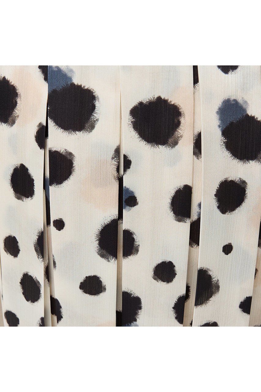 【デザイン ワークス/DESIGN WORKS】の【セットアップ対応】イタリアンファブリックランダムドットプリーツスカート 人気、トレンドファッション・服の通販 founy(ファニー) 　ファッション　Fashion　レディースファッション　Fashion for Women　セットアップ　Matching Sets　スカート・ミニ/ミディ/マキシ　Skirts / Mini, Midi & Maxi Skirts　スカート　Skirts　プリーツスカート / 上品フェミニンスタイル　Pleated Skirts　ロングスカート　Long Skirts / Maxi & Midi Skirts　おすすめ　Recommended / Our Picks　イタリア　Italy　サテン　Satin, Glossy Fabric　ジャケット　Jacket, Outerwear　セットアップ　Set-Up, Coordinated Outfit　ドット　Polka Dot, Dot Pattern　バランス　Balance, Style Balance　ファブリック　Fabric, Textile　プリーツ　Pleats, Pleated　ランダム　Random, Irregular　ロング　Long, Long-Length　other-6|ID: prp329100004669613 ipo3291000000035493294