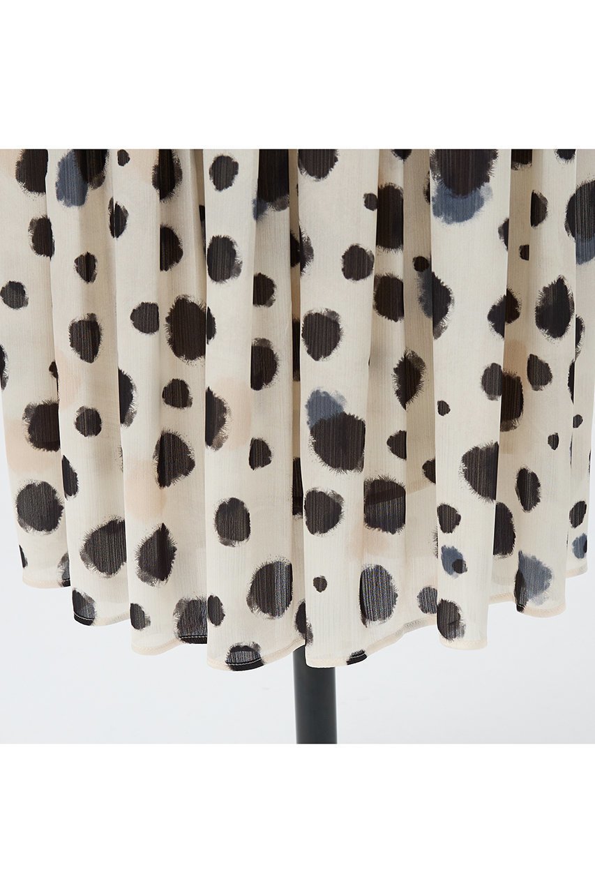 【デザイン ワークス/DESIGN WORKS】の【セットアップ対応】イタリアンファブリックランダムドットプリーツスカート 人気、トレンドファッション・服の通販 founy(ファニー) 　ファッション　Fashion　レディースファッション　Fashion for Women　セットアップ　Matching Sets　スカート・ミニ/ミディ/マキシ　Skirts / Mini, Midi & Maxi Skirts　スカート　Skirts　プリーツスカート / 上品フェミニンスタイル　Pleated Skirts　ロングスカート　Long Skirts / Maxi & Midi Skirts　おすすめ　Recommended / Our Picks　イタリア　Italy　サテン　Satin, Glossy Fabric　ジャケット　Jacket, Outerwear　セットアップ　Set-Up, Coordinated Outfit　ドット　Polka Dot, Dot Pattern　バランス　Balance, Style Balance　ファブリック　Fabric, Textile　プリーツ　Pleats, Pleated　ランダム　Random, Irregular　ロング　Long, Long-Length　other-7|ID: prp329100004669613 ipo3291000000035493297