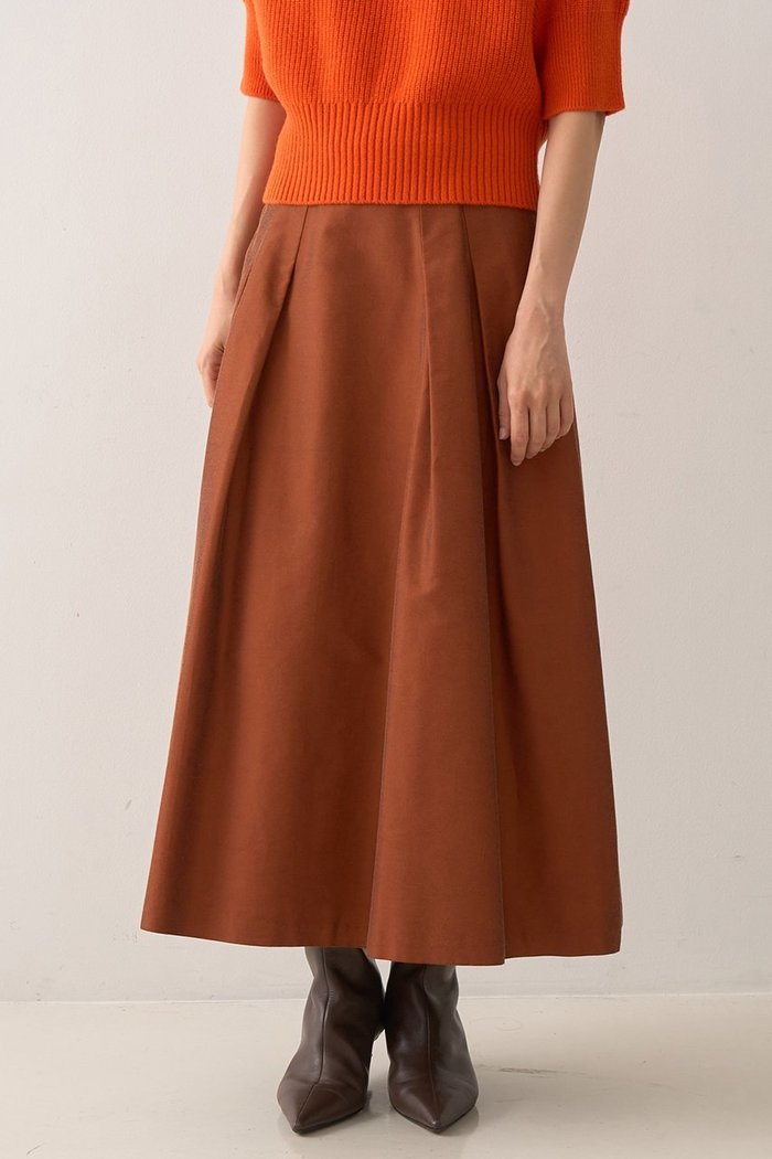 【デザイン ワークス/DESIGN WORKS】のタックツイルフレアスカート インテリア・キッズ・メンズ・レディースファッション・服の通販 founy(ファニー) https://founy.com/ ファッション Fashion レディースファッション Fashion for Women スカート Skirts Aライン・フレアスカート A-Line & Flared Skirts ロングスカート Long Skirts / Maxi & Midi Skirts おすすめ Recommended / Our Picks カットソー Cut and Sewn Top コンパクト Compact, Small Size シューズ Shoes, Footwear シンプル Simple, Minimal ツイル Twist, Twisted Detail フォルム Silhouette, Form フラット Flat, Flat Shoes ロング Long, Long-Length エレガント 上品 Elegant |ID: prp329100004669614 ipo3291000000033762451