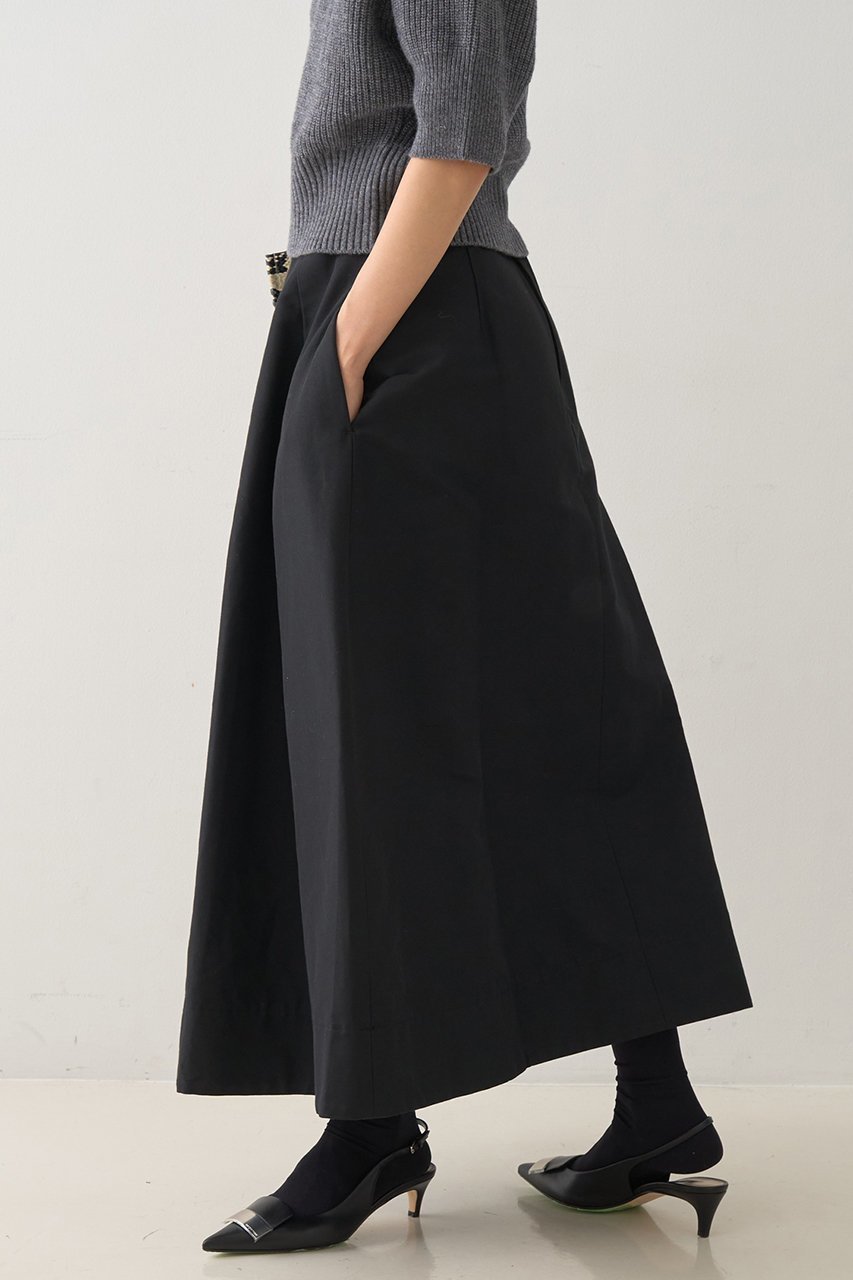 【デザイン ワークス/DESIGN WORKS】のタックツイルフレアスカート 人気、トレンドファッション・服の通販 founy(ファニー) 　ファッション　Fashion　レディースファッション　Fashion for Women　スカート　Skirts　Aライン・フレアスカート　A-Line & Flared Skirts　ロングスカート　Long Skirts / Maxi & Midi Skirts　おすすめ　Recommended / Our Picks　カットソー　Cut and Sewn Top　コンパクト　Compact, Small Size　シューズ　Shoes, Footwear　シンプル　Simple, Minimal　ツイル　Twist, Twisted Detail　フォルム　Silhouette, Form　フラット　Flat, Flat Shoes　ロング　Long, Long-Length　エレガント 上品　Elegant　other-8|ID: prp329100004669614 ipo3291000000033762460