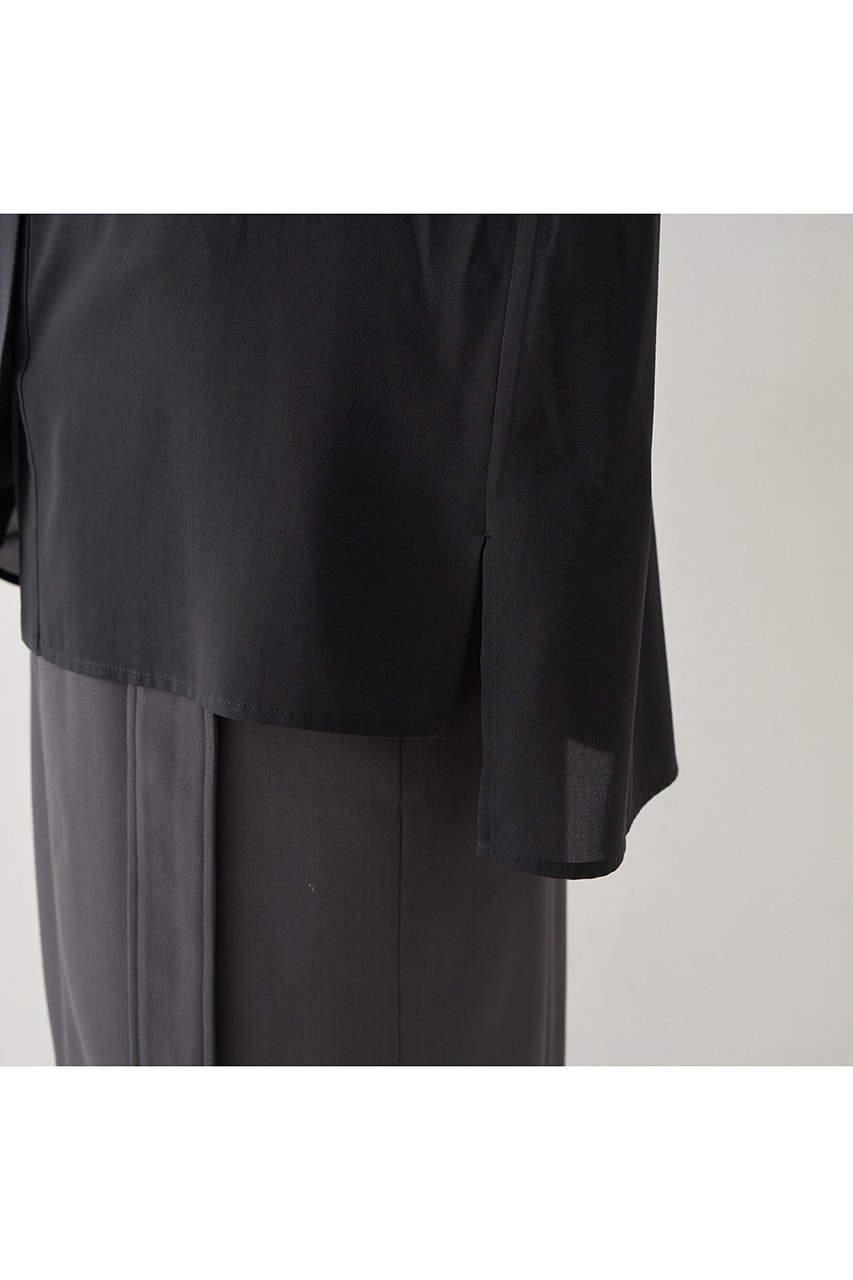 【デザイン ワークス/DESIGN WORKS】のキュプララッセルレースブラウス 人気、トレンドファッション・服の通販 founy(ファニー) 　ファッション　Fashion　レディースファッション　Fashion for Women　トップス・カットソー　Cut & Sew Tops　シャツ・ブラウス・オフィスカジュアル　Elegant Blouses & Button-Ups　おすすめ　Recommended / Our Picks　なめらか　Smooth, Silky Texture　キュプラ　Cupro, Eco Fabric　スリーブ　Sleeve, Long Sleeve / Short Sleeve　タイトスカート　Pencil Skirt, Tight Skirt　デニム　Denim, Jeans Material　ファブリック　Fabric, Textile　フロント　Front, Front Design　ラッセル　Raschel, Raschel Lace　レース　Lace, Lace Fabric　ロング　Long, Long-Length　エレガント 上品　Elegant　新作・新入荷　New Arrivals / New In　other-8|ID: prp329100004669616 ipo3291000000033762479