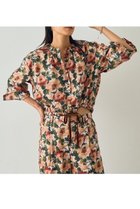 【デザイン ワークス/DESIGN WORKS】の【セットアップ対応】【BEAUVET】フラワープリントショートブラウス ソノタ|ID:prp329100004669618