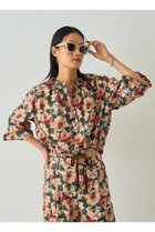 【デザイン ワークス/DESIGN WORKS】の【セットアップ対応】【BEAUVET】フラワープリントショートブラウス ソノタ|ID: prp329100004669618 ipo3291000000036048153