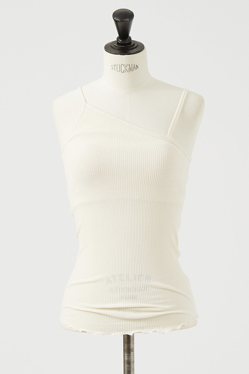【デザイン ワークス/DESIGN WORKS】の【HAKUJI】Twist cotton bra タンクキャミソール インテリア・キッズ・メンズ・レディースファッション・服の通販 founy(ファニー) 　ファッション　Fashion　レディースファッション　Fashion for Women　トップス・カットソー　Cut & Sew Tops　キャミソール&ノースリーブ　Camisoles & Sleeveless Tops　シャツ・ブラウス・オフィスカジュアル　Elegant Blouses & Button-Ups　ロングTシャツ・Tシャツ　Longline T-Shirts & Tees　カットソー・ベーシックTシャツ　Cut-and-Sewn Tops / Stretch Tees & Basics　おすすめ　Recommended / Our Picks　アシンメトリー　Asymmetrical Style　インナー　Innerwear　キャミソール　Camisole, Spaghetti Strap Top　ショルダー　Shoulder, Shoulder Strap　シンプル　Simple, Minimal　タンク　Tank Top, Sleeveless Top　新作・新入荷　New Arrivals / New In　アイボリー|ID: prp329100004669621 ipo3291000000033762514