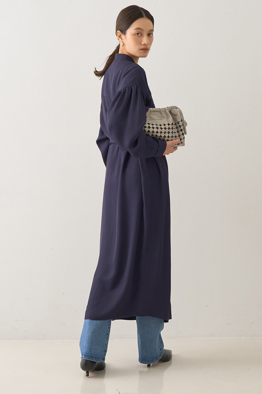 【デザイン ワークス/DESIGN WORKS】のレースコンビシャツワンピース 人気、トレンドファッション・服の通販 founy(ファニー) 　ファッション　Fashion　レディースファッション　Fashion for Women　ワンピース　Dresses　シャツワンピース / 1枚で着映えコーデ　Shirt Dresses　チュニック　Tunic Tops & Dresses　スタンド　Stand Collar, Upright Stand　チュニック　Tunic, Long Top　フェミニン　Feminine, Girly　レース　Lace, Lace Fabric　ロング　Long, Long-Length　エレガント 上品　Elegant　新作・新入荷　New Arrivals / New In　羽織　Haori, Light Jacket　other-5|ID: prp329100004669629 ipo3291000000033762573