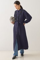 【デザイン ワークス/DESIGN WORKS】のレースコンビシャツワンピース ネイビー|ID: prp329100004669629 ipo3291000000036108857