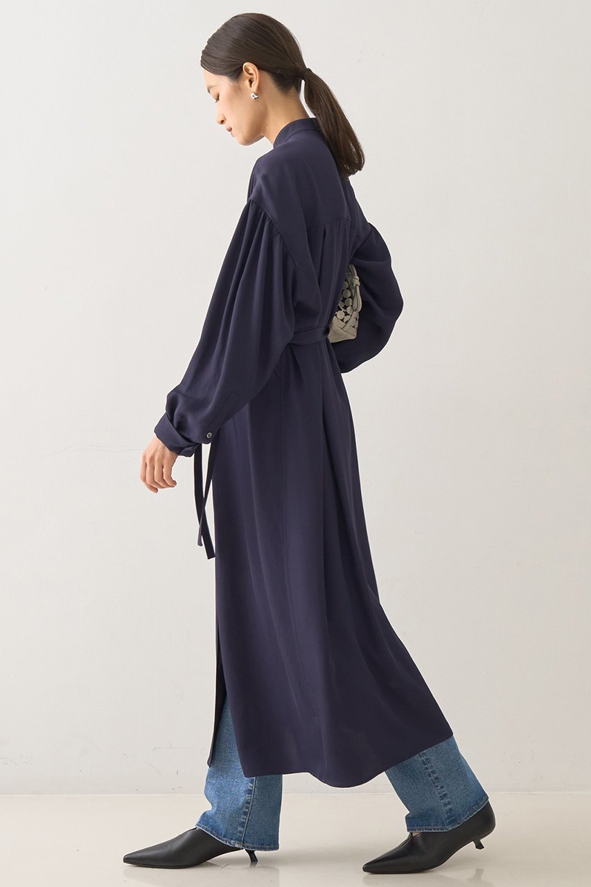 【デザイン ワークス/DESIGN WORKS】のレースコンビシャツワンピース 人気、トレンドファッション・服の通販 founy(ファニー) 　ファッション　Fashion　レディースファッション　Fashion for Women　ワンピース　Dresses　シャツワンピース / 1枚で着映えコーデ　Shirt Dresses　チュニック　Tunic Tops & Dresses　スタンド　Stand Collar, Upright Stand　チュニック　Tunic, Long Top　フェミニン　Feminine, Girly　レース　Lace, Lace Fabric　ロング　Long, Long-Length　エレガント 上品　Elegant　羽織　Haori, Light Jacket　other-4|ID: prp329100004669629 ipo3291000000036108860