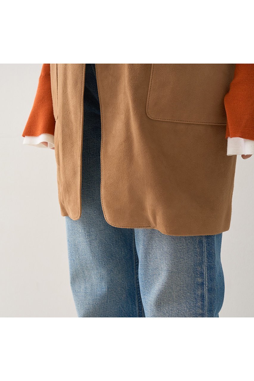 【デザイン ワークス/DESIGN WORKS】のゴートスエードロングジレベスト 人気、トレンドファッション・服の通販 founy(ファニー) 　ファッション　Fashion　レディースファッション　Fashion for Women　トップス・カットソー　Cut & Sew Tops　ニット　Knit Tops & Sweaters　ベスト&ジレ / 重ね着スタイル　Vests & Gilets　カジュアルプルオーバー・ニットトップス　Pullovers & Knit Tops / Casual Pullovers　おすすめ　Recommended / Our Picks　カッティング　Cutting Detail　スリム　Slim, Slim Fit　ボトム　Bottoms, Lower Wear　ロング　Long, Long-Length　ワイド　Wide, Wide Fit　新作・新入荷　New Arrivals / New In　A/W・秋冬　Autumn/Winter　other-8|ID: prp329100004669631 ipo3291000000033762591