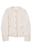【ザ ストア バイ シー/THE STORE by C】の【COCUCA】クルーネックツイードジャケット 人気、トレンドファッション・服の通販 founy(ファニー) ファッション Fashion レディースファッション Fashion for Women アウター Coat / Outerwear Collection レディースジャケット・軽アウター Jackets 2025年 2025 2025-2026秋冬・A/W Autumn/Winter 2025–26 AW25–26 なめらか Smooth, Silky Texture イタリア Italy コンパクト Compact, Small Size ジャケット Jacket, Outerwear ツイード Twill, Twill Weave デニム Denim, Jeans Material バランス Balance, Style Balance フリンジ Fringe, Tassel ロング Long, Long-Length A/W・秋冬 Autumn/Winter |ID:prp329100004669639