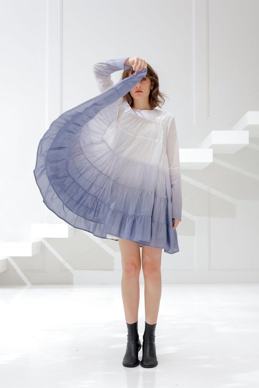 【マーレット/MERLETTE】のSOLIMAN OMBRE グラデーションティアードドレス 人気、トレンドファッション・服の通販 founy(ファニー) 　ファッション　Fashion　レディースファッション　Fashion for Women　ワンピース　Dresses　フォーマル・パーティードレス・結婚式用ドレス　Elegant & Casual Dresses　チュニック　Tunic Tops & Dresses　グラデーション　Gradient, Ombre　チュニック　Tunic, Long Top　ティアード　Tiered, Tiered Style　定番　Standard, Basic Item　other-7|ID: prp329100004669641 ipo3291000000036048200