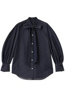 【エムフィル/M Fil】のデニム ボウタイブラウス 人気、トレンドファッション・服の通販 founy(ファニー) ファッション Fashion レディースファッション Fashion for Women トップス・カットソー Cut & Sew Tops シャツ・ブラウス・オフィスカジュアル Elegant Blouses & Button-Ups クール Cool, Chic スリーブ Sleeve, Long Sleeve / Short Sleeve デニム Denim, Jeans Material トレンド Trend, Trending Now フェミニン Feminine, Girly リボン Ribbon, Bow ロング Long, Long-Length |ID:prp329100004669643