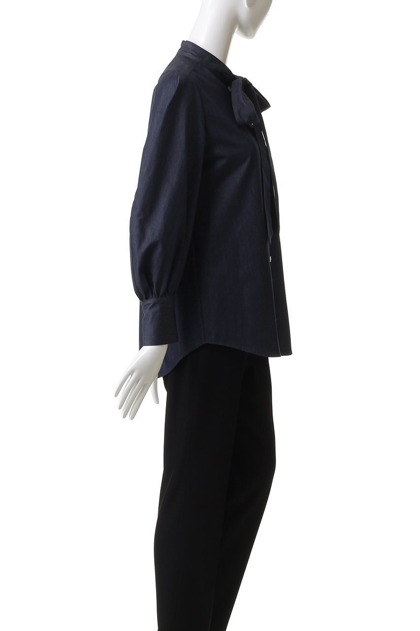 【エムフィル/M Fil】のデニム ボウタイブラウス 人気、トレンドファッション・服の通販 founy(ファニー) ファッション Fashion レディースファッション Fashion for Women トップス・カットソー Cut & Sew Tops シャツ・ブラウス・オフィスカジュアル Elegant Blouses & Button-Ups クール Cool, Chic スリーブ Sleeve, Long Sleeve / Short Sleeve デニム Denim, Jeans Material トレンド Trend, Trending Now フェミニン Feminine, Girly リボン Ribbon, Bow ロング Long, Long-Length other-3|ID: prp329100004669643 ipo3291000000036108905