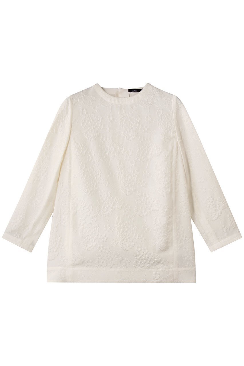 【エムフィル/M Fil】のフラワージャカード フォルムブラウス インテリア・キッズ・メンズ・レディースファッション・服の通販 founy(ファニー) 　ファッション　Fashion　レディースファッション　Fashion for Women　トップス・カットソー　Cut & Sew Tops　シャツ・ブラウス・オフィスカジュアル　Elegant Blouses & Button-Ups　ジャカード／ジャガード　Jacquard, Woven Pattern　スリーブ　Sleeve, Long Sleeve / Short Sleeve　フォルム　Silhouette, Form　フラワー　Flower, Floral　ロング　Long, Long-Length　新作・新入荷　New Arrivals / New In　オフホワイト|ID: prp329100004669644 ipo3291000000033762676