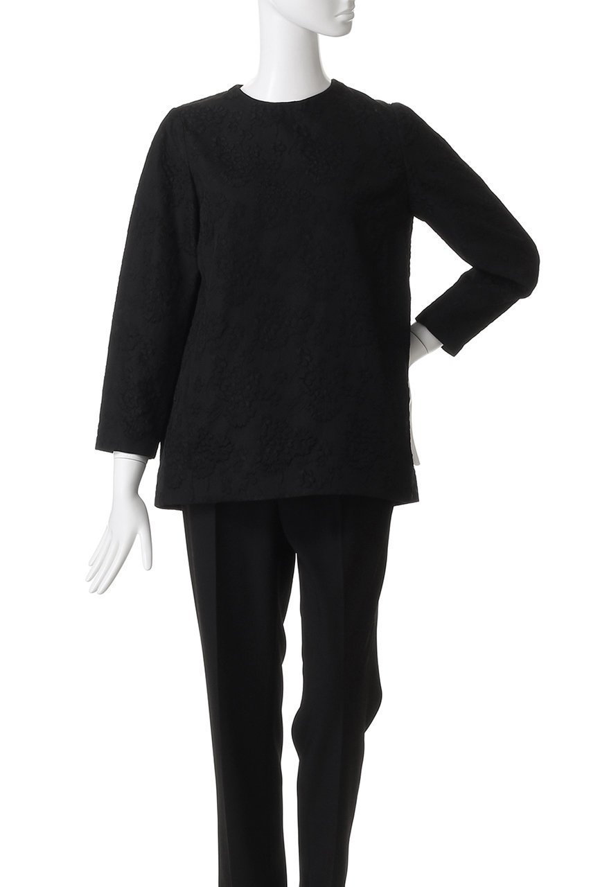 【エムフィル/M Fil】のフラワージャカード フォルムブラウス 人気、トレンドファッション・服の通販 founy(ファニー) 　ファッション　Fashion　レディースファッション　Fashion for Women　トップス・カットソー　Cut & Sew Tops　シャツ・ブラウス・オフィスカジュアル　Elegant Blouses & Button-Ups　ジャカード／ジャガード　Jacquard, Woven Pattern　スリーブ　Sleeve, Long Sleeve / Short Sleeve　フォルム　Silhouette, Form　フラワー　Flower, Floral　ロング　Long, Long-Length　新作・新入荷　New Arrivals / New In　other-2|ID: prp329100004669644 ipo3291000000033762680