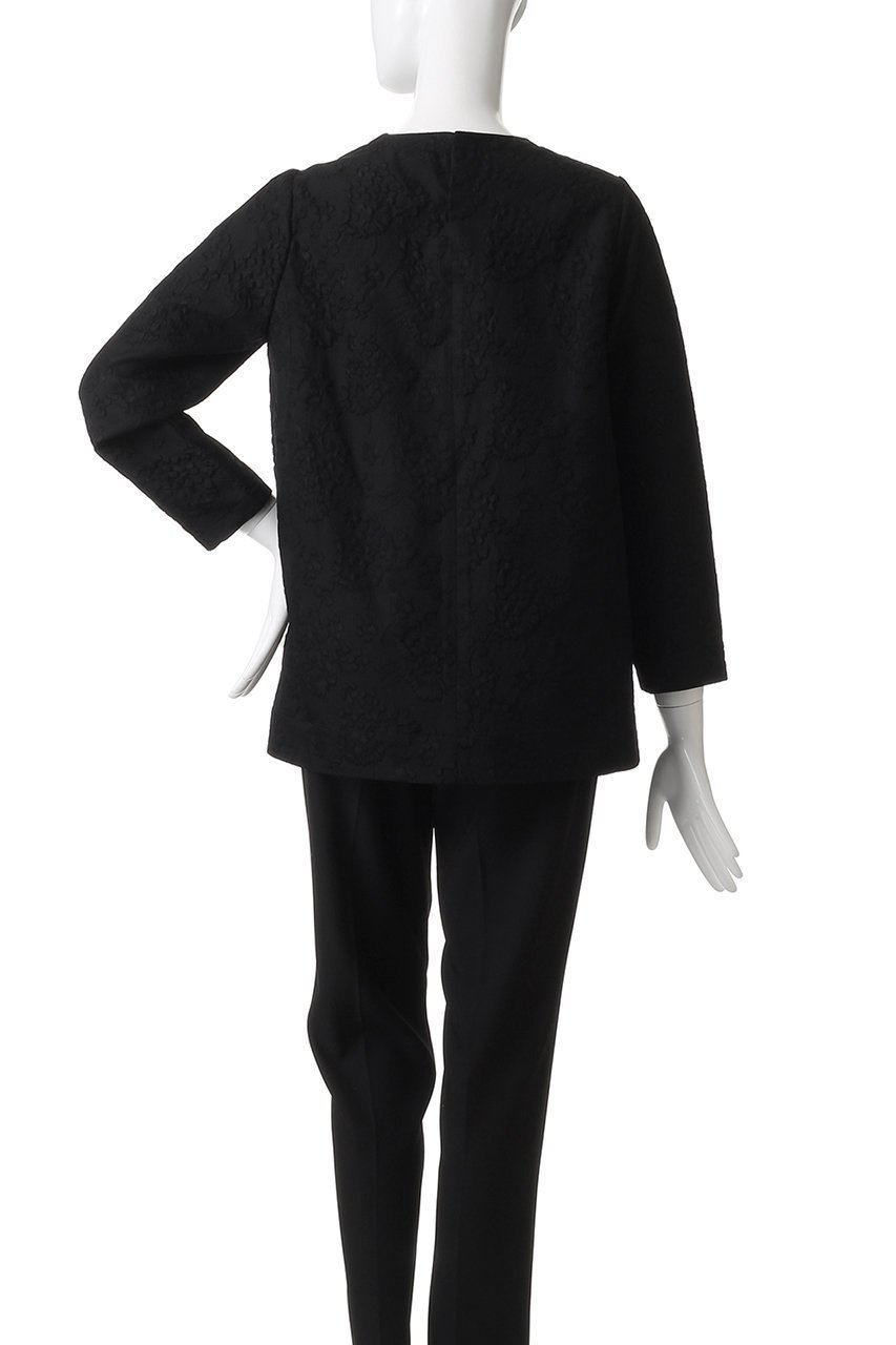 【エムフィル/M Fil】のフラワージャカード フォルムブラウス 人気、トレンドファッション・服の通販 founy(ファニー) 　ファッション　Fashion　レディースファッション　Fashion for Women　トップス・カットソー　Cut & Sew Tops　シャツ・ブラウス・オフィスカジュアル　Elegant Blouses & Button-Ups　ジャカード／ジャガード　Jacquard, Woven Pattern　スリーブ　Sleeve, Long Sleeve / Short Sleeve　フォルム　Silhouette, Form　フラワー　Flower, Floral　ロング　Long, Long-Length　新作・新入荷　New Arrivals / New In　other-4|ID: prp329100004669644 ipo3291000000033762684
