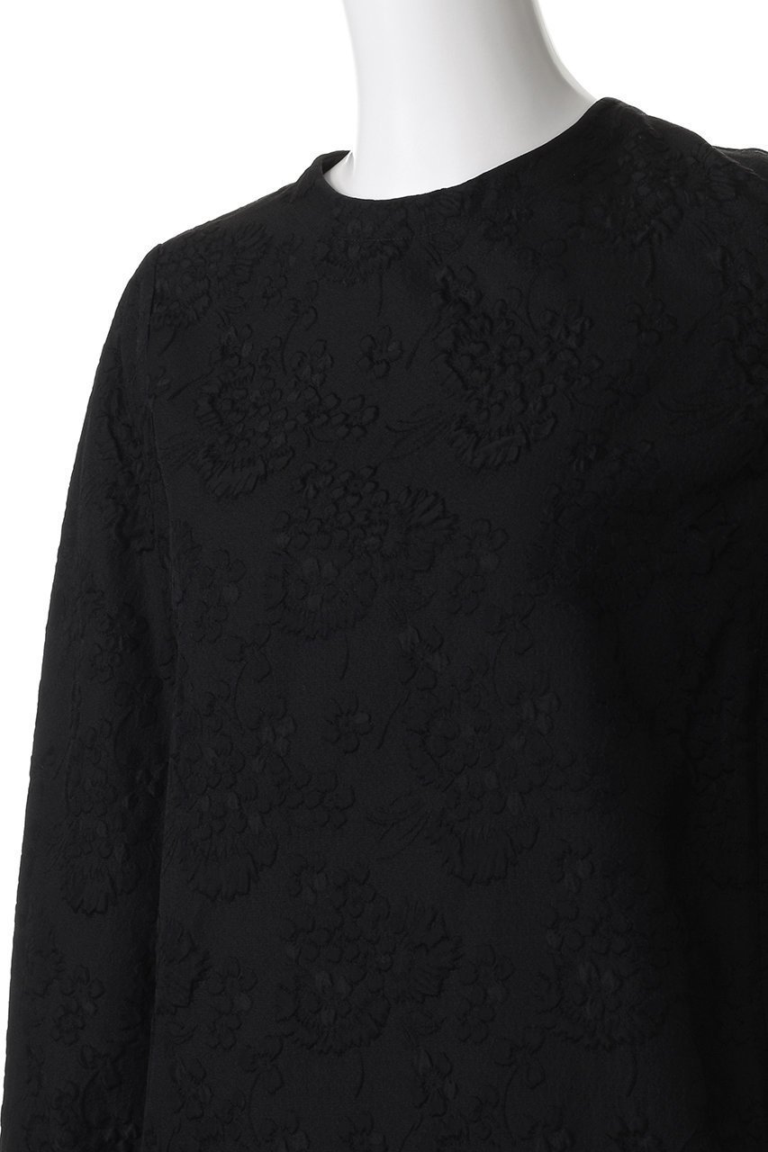 【エムフィル/M Fil】のフラワージャカード フォルムブラウス 人気、トレンドファッション・服の通販 founy(ファニー) 　ファッション　Fashion　レディースファッション　Fashion for Women　トップス・カットソー　Cut & Sew Tops　シャツ・ブラウス・オフィスカジュアル　Elegant Blouses & Button-Ups　ジャカード／ジャガード　Jacquard, Woven Pattern　スリーブ　Sleeve, Long Sleeve / Short Sleeve　フォルム　Silhouette, Form　フラワー　Flower, Floral　ロング　Long, Long-Length　新作・新入荷　New Arrivals / New In　other-5|ID: prp329100004669644 ipo3291000000033762686
