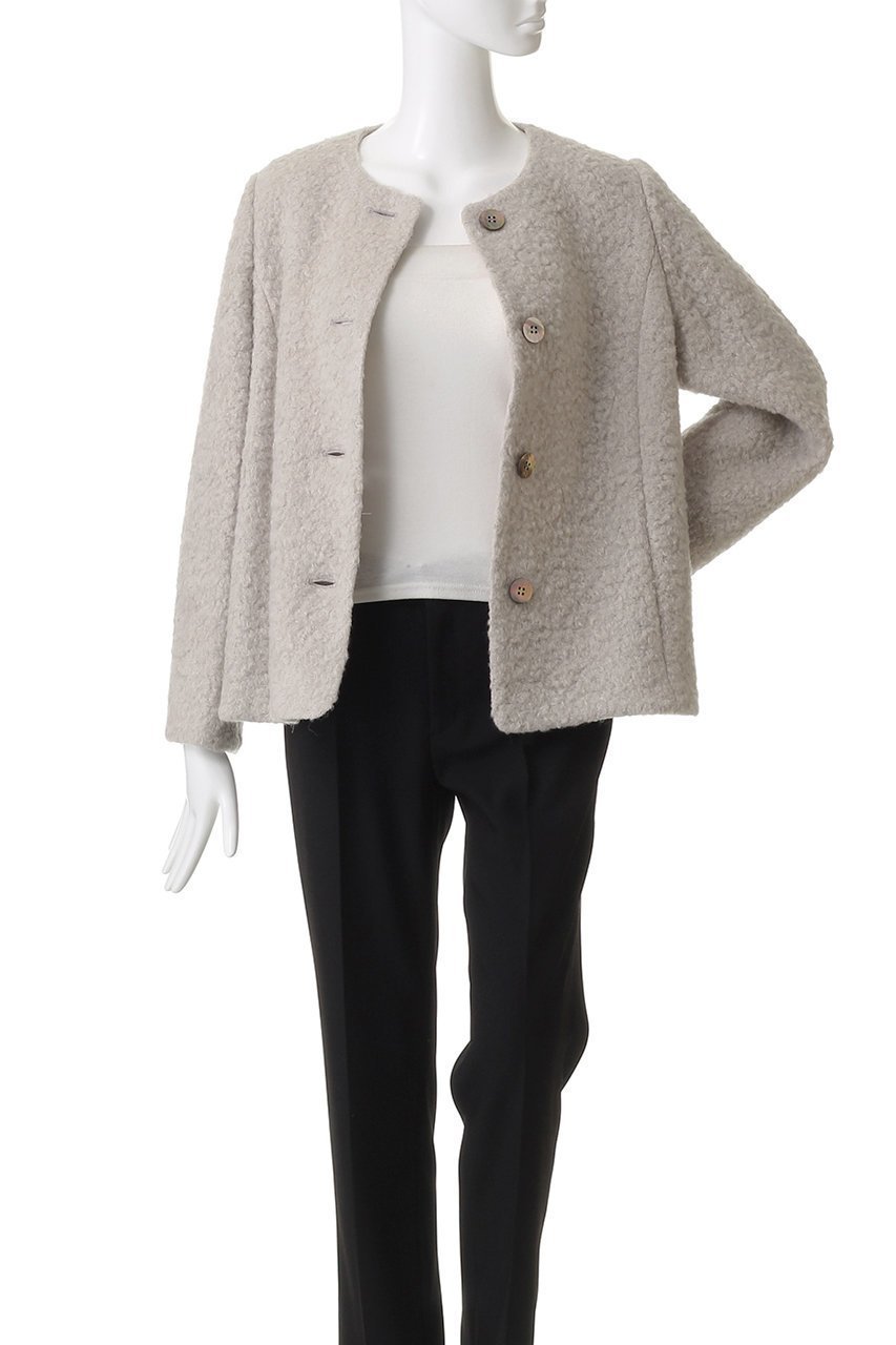 【エムフィル/M Fil】のボアシャギー ショートコート 人気、トレンドファッション・服の通販 founy(ファニー) 　ファッション　Fashion　レディースファッション　Fashion for Women　アウター　Coat / Outerwear Collection　コート・ロングコート・ピーコート　Long Coats, Peacoats & More　ショート　Short, Short Length　シンプル　Simple, Minimal　ワイド　Wide, Wide Fit　エレガント 上品　Elegant　新作・新入荷　New Arrivals / New In　other-7|ID: prp329100004669651 ipo3291000000033762729